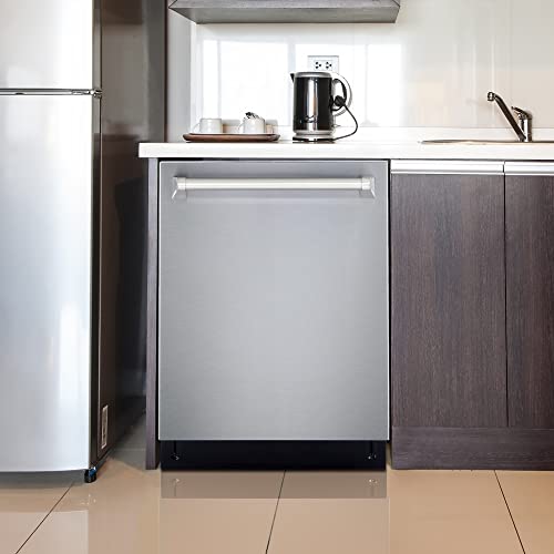 Cosmo COS-DIS6502 24-дюймовая посудомоечная машина с верхним управлением, встроенная высокая ванна, устойчивая к отпечаткам пальцев, низкий уровень шума 45 дБ из нержавеющей стали